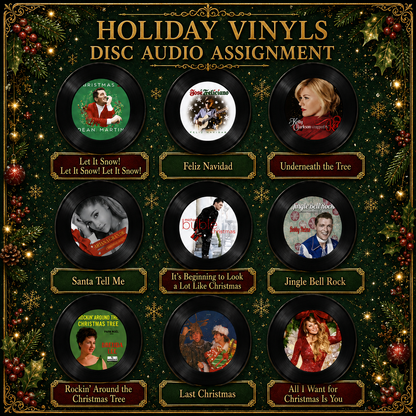 Holiday Vinyls Magnetic Record Player